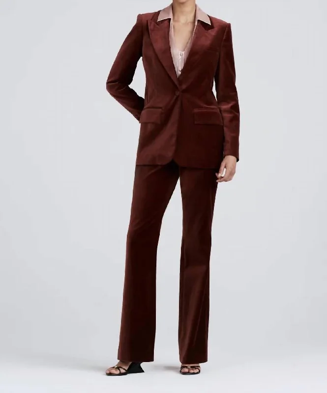 Savings Spectacular Balton Single Breasted Blazer In Mahogany
