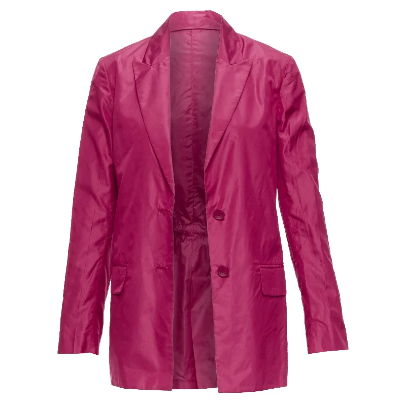 Blowout Deals Valentino Piccioli Silk Cinched Waist Casual Blazer