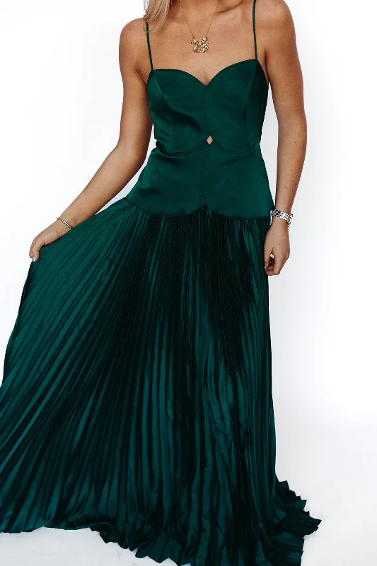 Sneak Peek Sale Myles Maxi Dress - Hunter Green