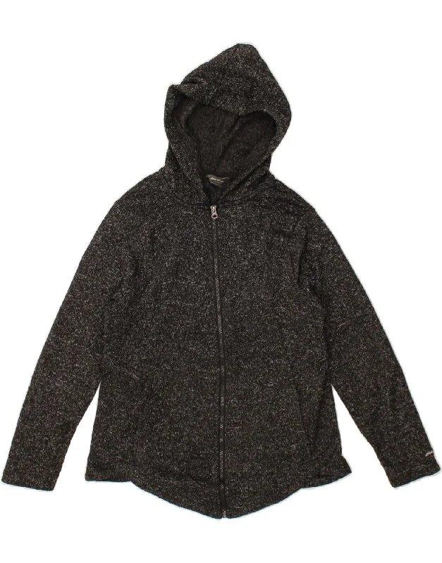 Weekend Deal EDDIE BAUER Womens Zip Hoodie Sweater UK 14 Large Grey Flecked Polyester Weekend Deal EDDIE BAUER Womens Zip Hoodie Sweater UK 14 Large Grey Flecked Polyester