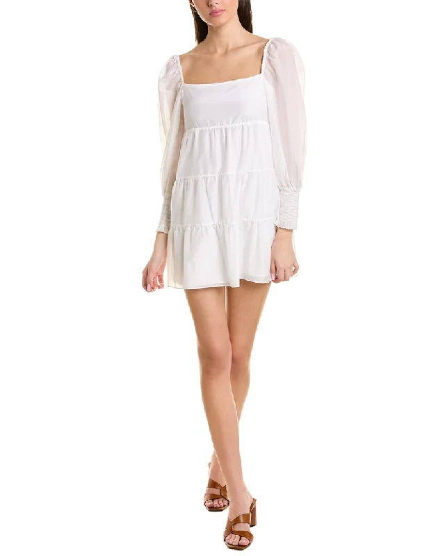 Price Rollback alice + olivia Rowen Silk-Blend Mini Dress