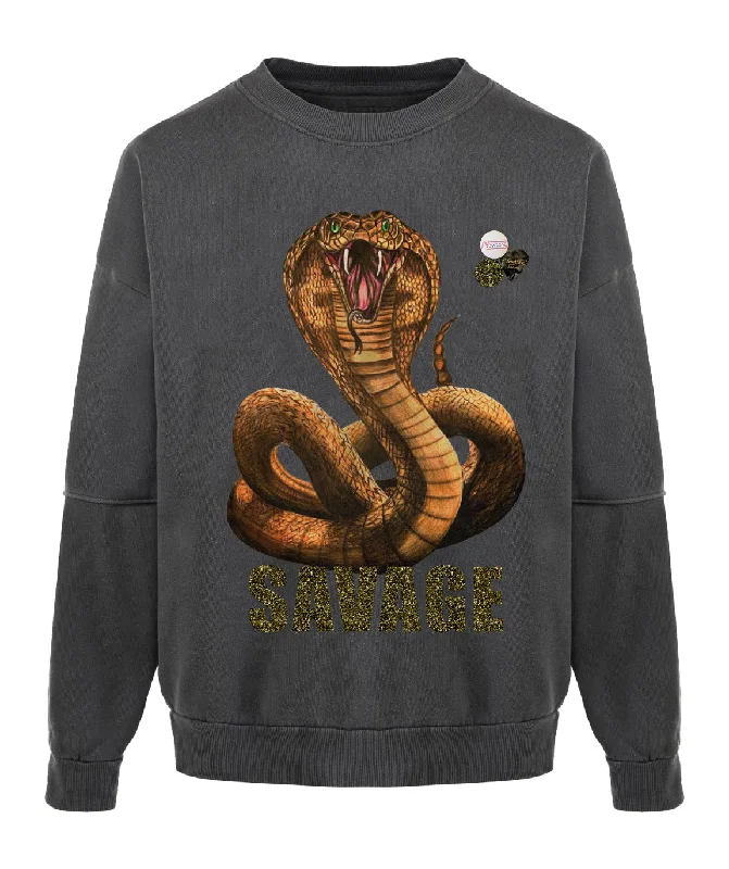 Online Specials Sweatshirt roller pepper "SAVAGE"