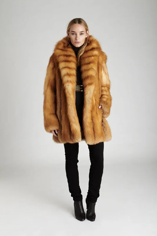 Price Smash Sadie Red Fox Fur Jacket