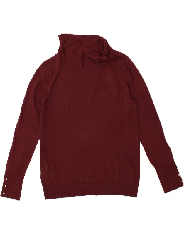 Deal of the Week LAURA ASHLEY Womens Roll Neck Jumper Sweater UK 14 Large Burgundy Cotton Deal of the Week LAURA ASHLEY Womens Roll Neck Jumper Sweater UK 14 Large Burgundy Cotton