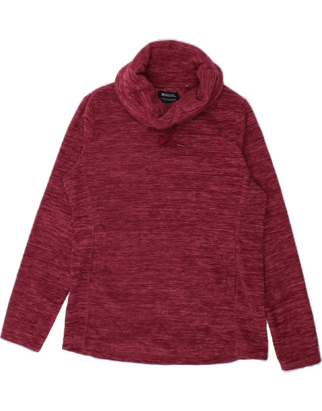 Clearance Event MOUNTAIN WAREHOUSE Womens Roll Neck Fleece Jumper UK 12 Medium Burgundy