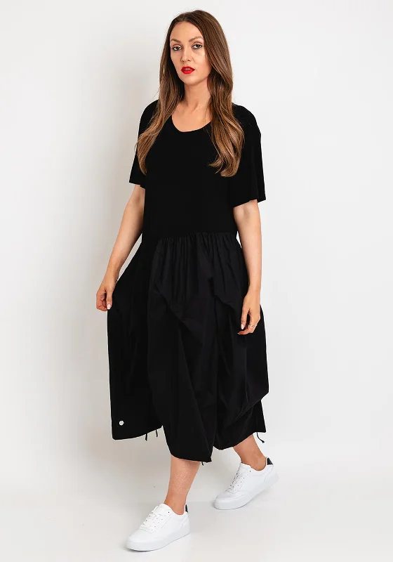 Mega Deal Natalia Collection One Size Taffeta Skirt Midi Dress, Black