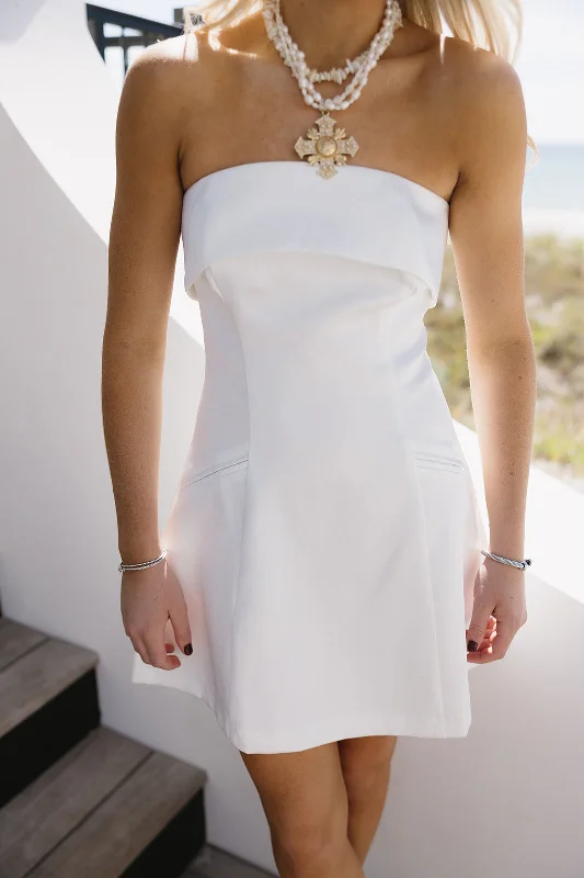 Can't Be Beat Mila Mini Dress - Off White