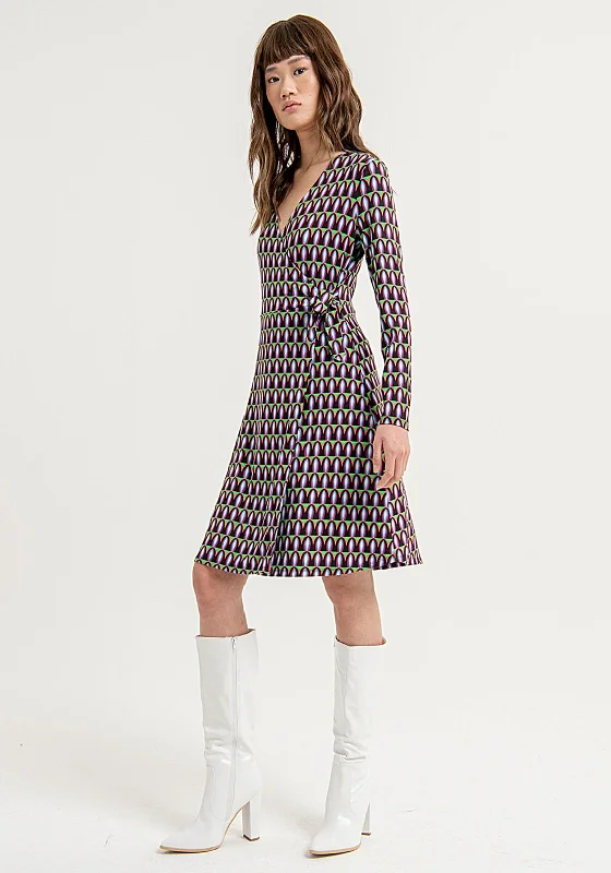 Unmissable Offer Surkana Unique Print Wrap Mini Dress, Multi