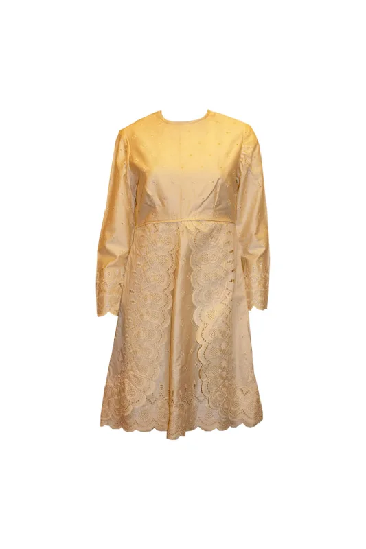 Can't Miss Vintage Pale Pink/Peach Cotton Dress
