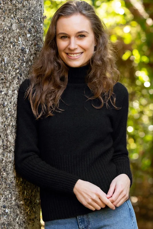 Today’s Deal Noble Wilde - Rib Turtle Neck Sweater in Black