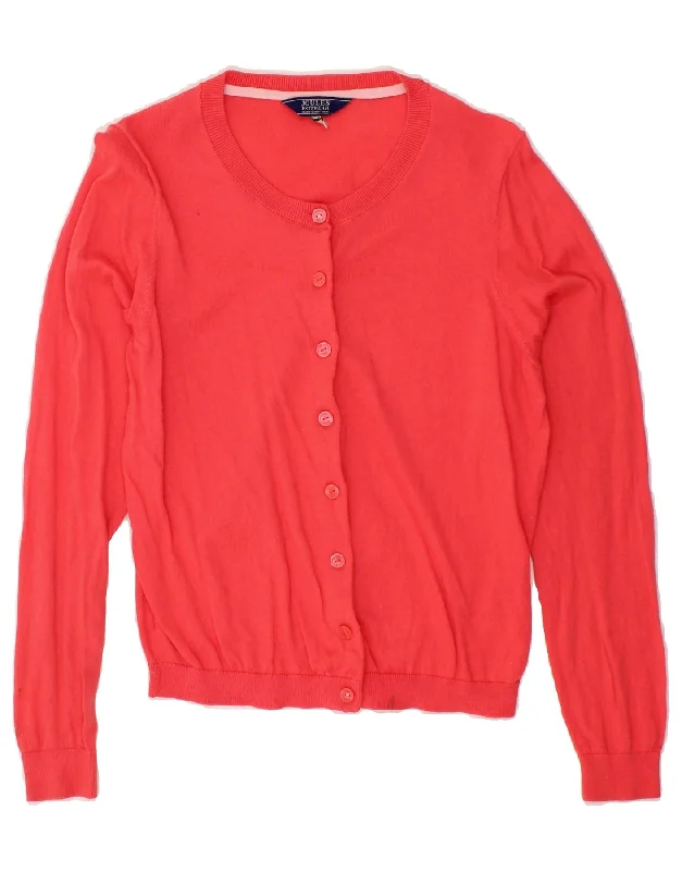 Midnight Madness JOULES Womens Cardigan Sweater UK 12 Medium Pink Cotton