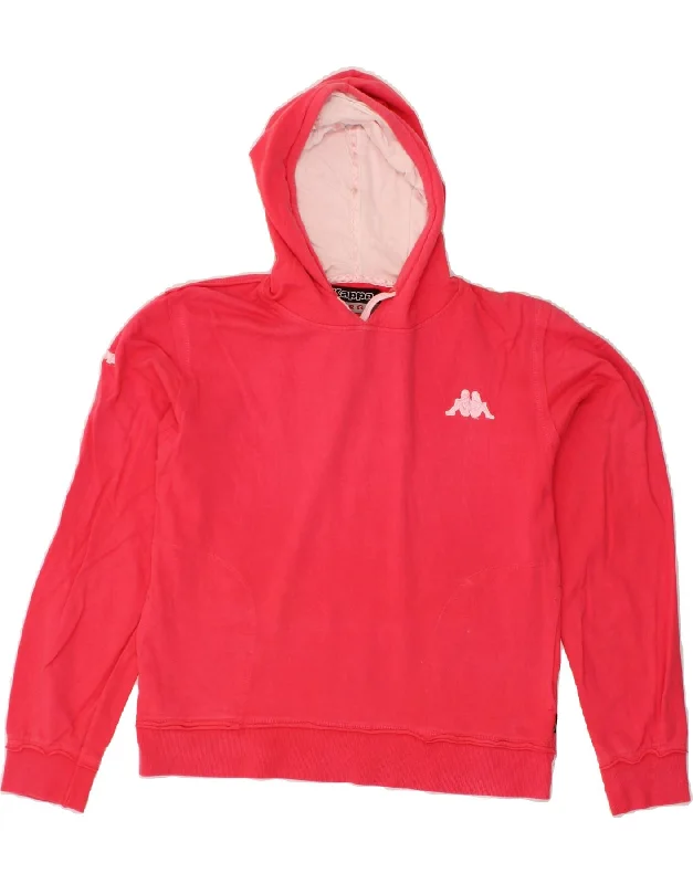 Warehouse Sale KAPPA Womens Hoodie Jumper UK 16 Large Pink Cotton