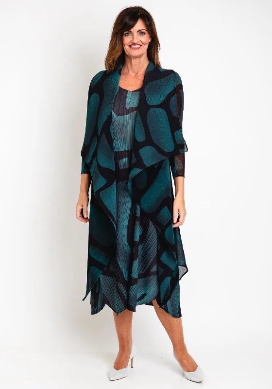Exclusive Access Alquema Long Estrella Dress & Coat Set, Green Tucson