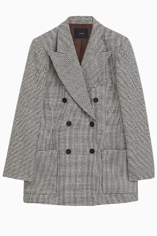 Bargain Blast Joseph Fluid Mouline Leandre Jacket - Ivory/ Arabica