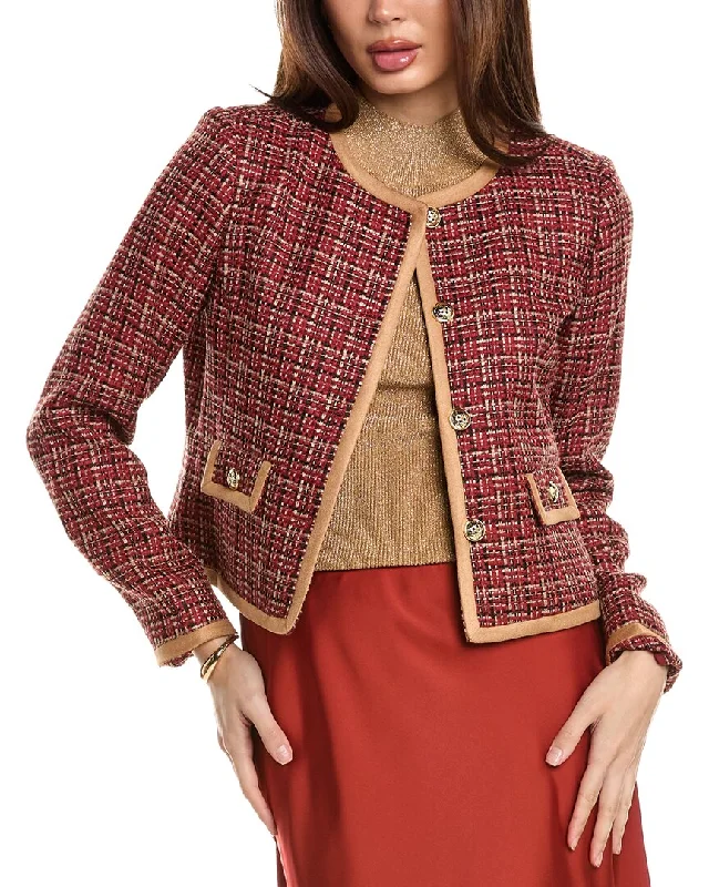 Online Only Tahari ASL Boucle Jacket