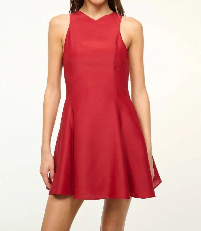 Warehouse Sale Mini Heike Dress In Rouge