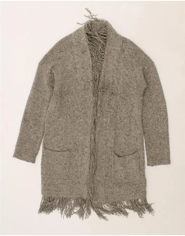 Limited Time Offer RALPH LAUREN Womens Longline Cardigan Sweater UK 10 Small Grey Flecked Limited Time Offer RALPH LAUREN Womens Longline Cardigan Sweater UK 10 Small Grey Flecked