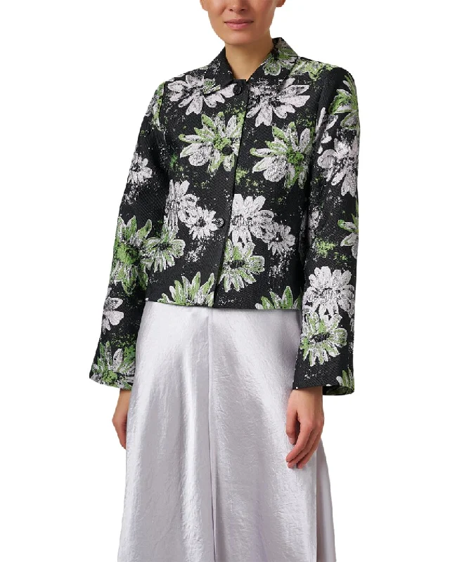 Inventory Reduction Stine Goya Mid Kiana Metallic Print Jacket