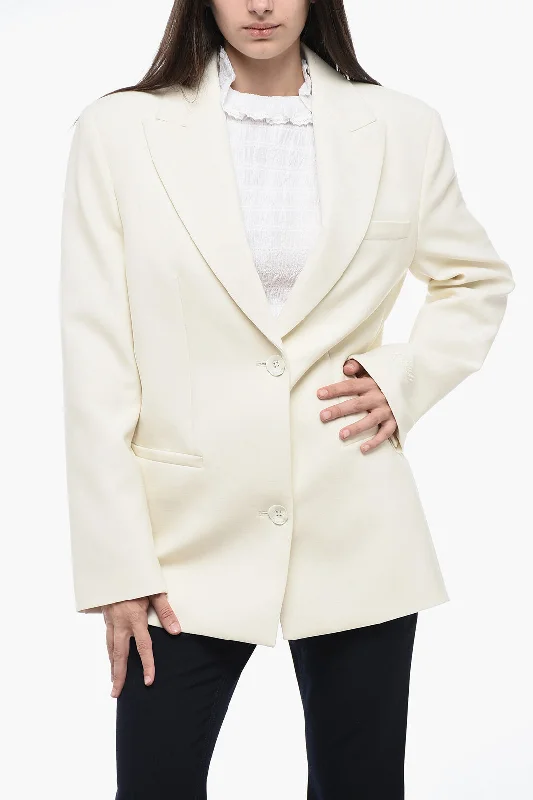 Weekend Deal Off-White Seasonal Peak Lapel Blazer With Embroidered Detail 42 Italian Size Weekend Deal Off-White Seasonal Peak Lapel Blazer With Embroidered Detail 42 Italian Size