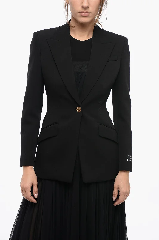 Crazy Deals Versace Wool Blazer With Peak Lapel 38 Italian Size