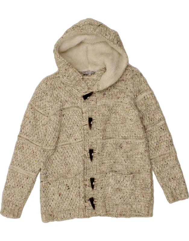 Steals and Deals PER UNA Womens Hooded Cardigan Sweater UK 14 Large Beige Flecked Acrylic Steals and Deals PER UNA Womens Hooded Cardigan Sweater UK 14 Large Beige Flecked Acrylic