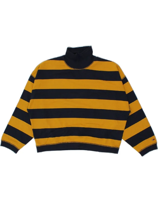 Special Discount TOMMY HILFIGER Womens Crop Sweatshirt Jumper UK 10 Small Navy Blue