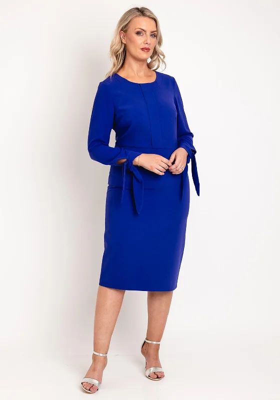 Instant Savings Ella Boo Tie Cuff Pencil Midi Dress, Purple