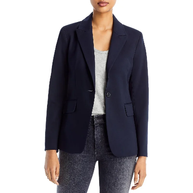 Special Discount Womens Solid Workwear One-Button Blazer
