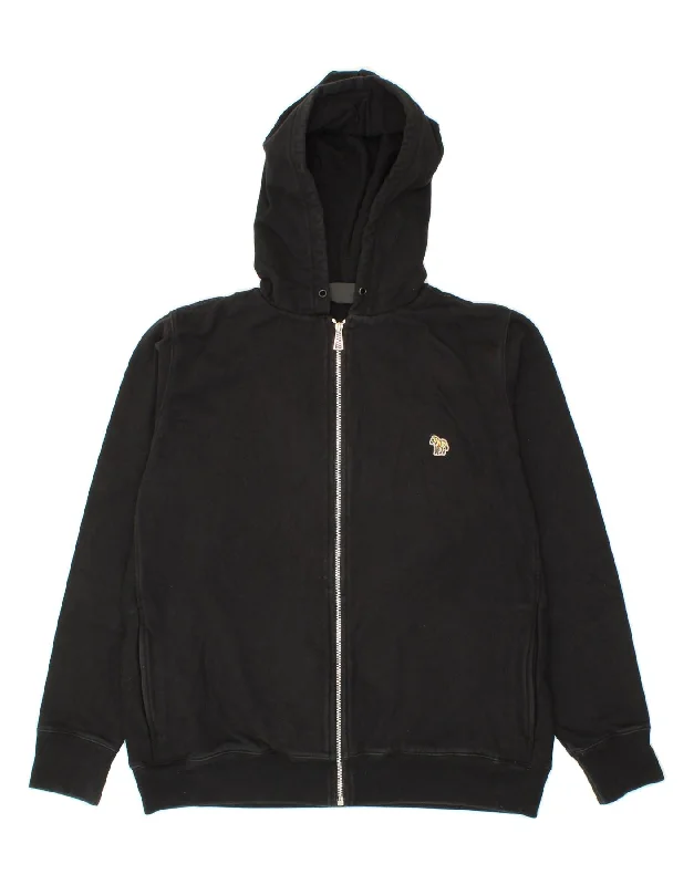 Instant Savings PAUL SMITH Womens Zip Hoodie Sweater 2XL Black Cotton