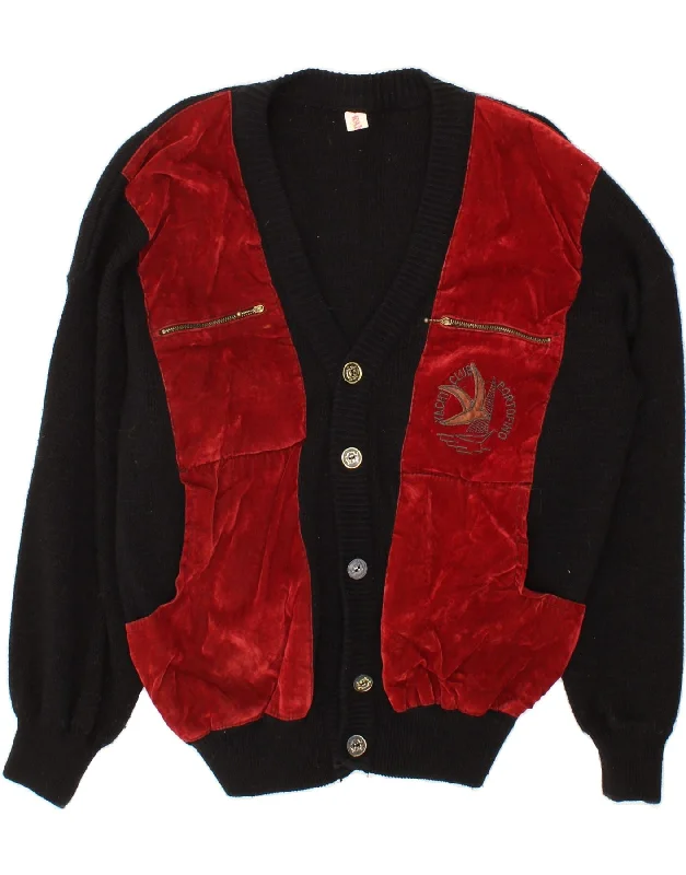 Year-End Sale YACHTING CLUB Womens Cardigan Sweater UK 18 XL Black Colourblock