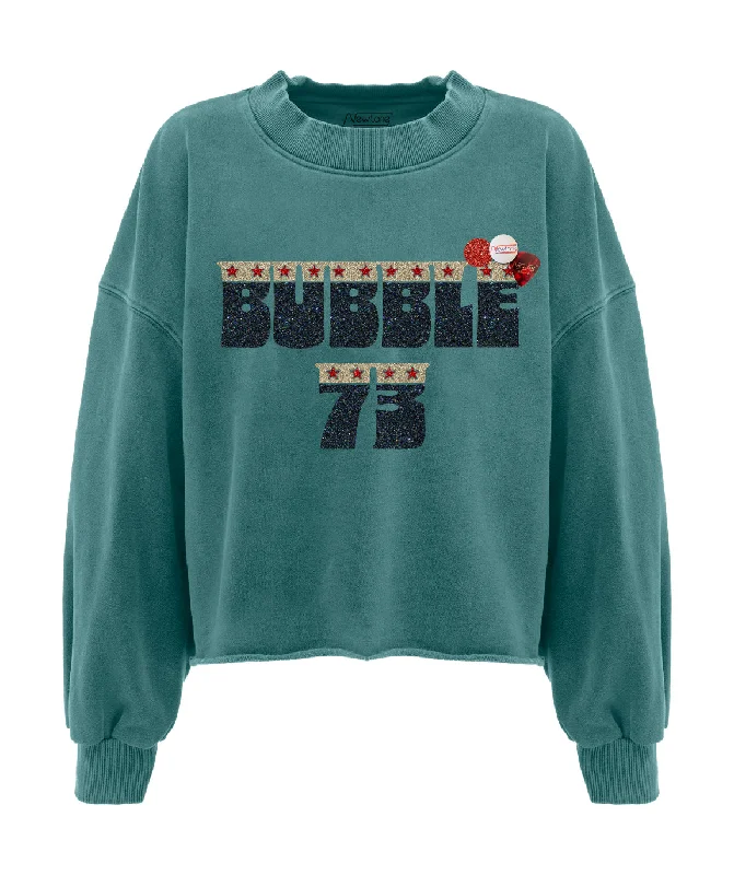 YEAR-End Sale Sweatshirt crop porter forest "BUBBLE"
