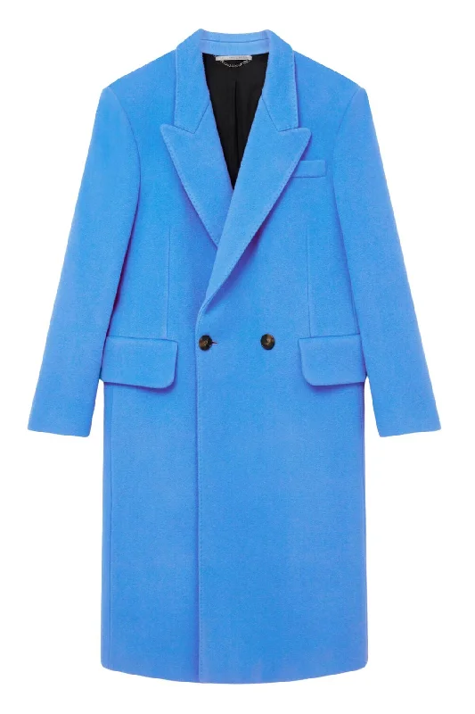 Big Discounts Stella McCartney Double-Breasted Coat - Cornflower Blue