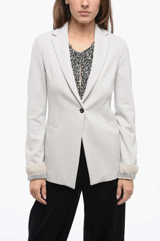 Exclusive Savings Fabiana Filippi Blended Wool Blazer With Shimmer Ribbed Cuffs 38 Italian Size Exclusive Savings Fabiana Filippi Blended Wool Blazer With Shimmer Ribbed Cuffs 38 Italian Size