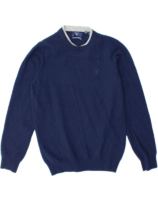 Stock Up and Save GANT Womens Crew Neck Jumper Sweater UK 14 Large Blue Wool