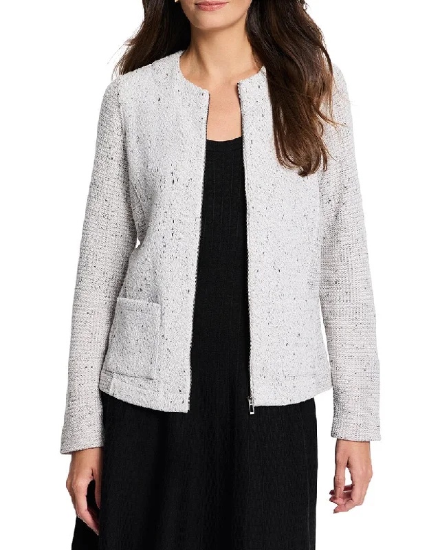 Buy Now NIC & ZOE Zip Front Mix Knit Jacket
