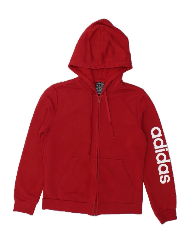 Early Bird Discount ADIDAS Womens Graphic Zip Hoodie Sweater UK 12/14 Medium Red Cotton Early Bird Discount ADIDAS Womens Graphic Zip Hoodie Sweater UK 12/14 Medium Red Cotton