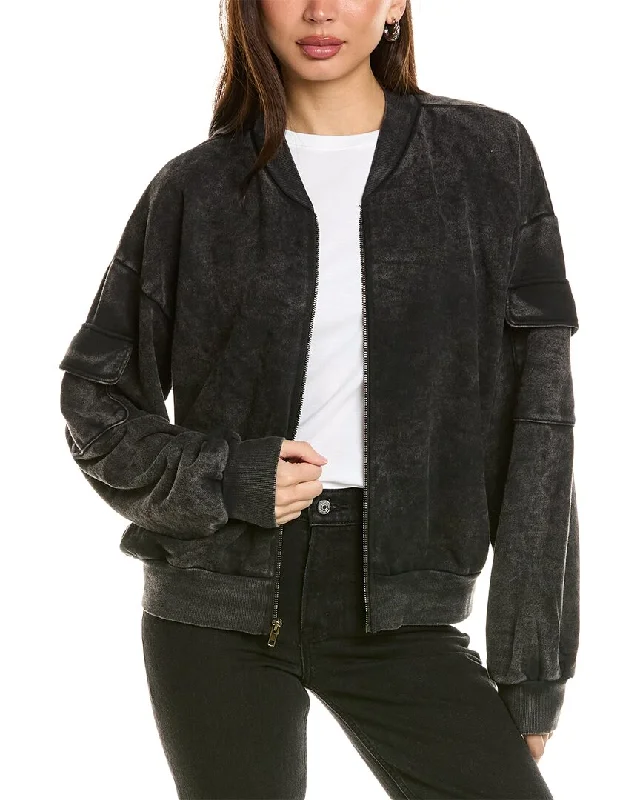 Bargain Prices Project Social T New In Town Zip Front Washed Jacket