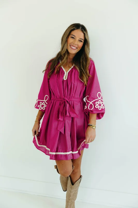 Daily Deals Everly Mini Dress - Magenta
