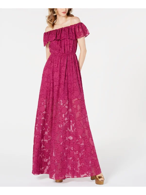 Fantastic Offers RACHEL ZOE Womens Off Shoulder Full-Length Dress