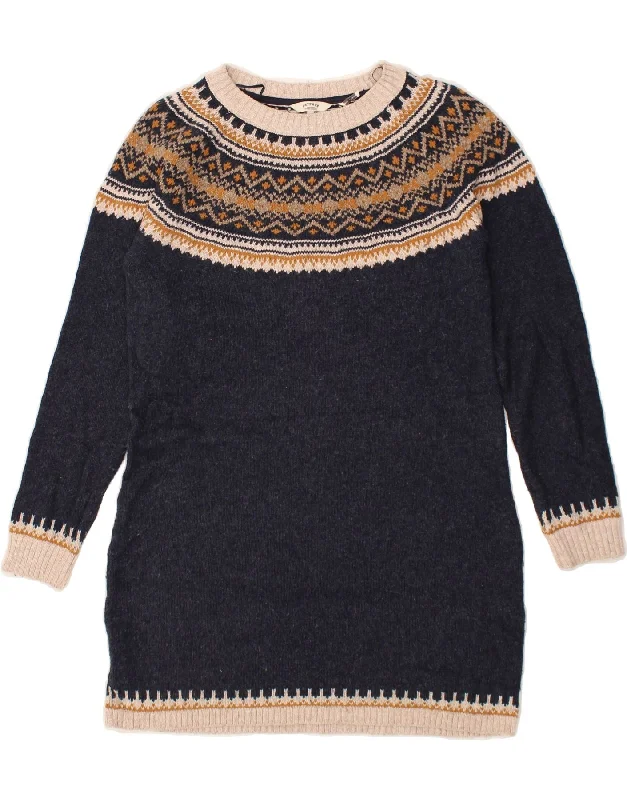 Exclusive Offers FAT FACE Womens Jumper Dress UK 12 Medium Navy Blue Fair Isle Cotton Exclusive Offers FAT FACE Womens Jumper Dress UK 12 Medium Navy Blue Fair Isle Cotton