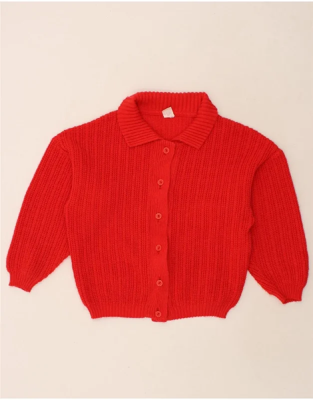Crazy Savings APART Womens Oversized Cardigan Sweater IT 44 Medium Red