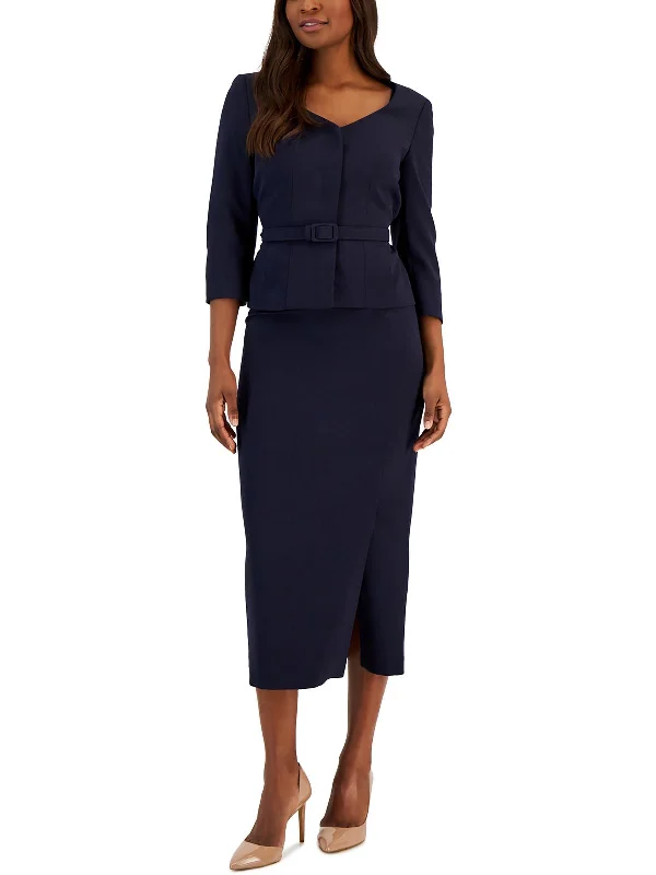 Price Cut Plus Womens Suit Separate Office Collarless Blazer