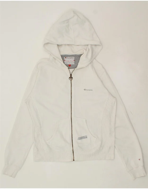 Price Rollback CHAMPION Womens Heritage Classics Zip Hoodie Sweater UK 16 Large White Price Rollback CHAMPION Womens Heritage Classics Zip Hoodie Sweater UK 16 Large White