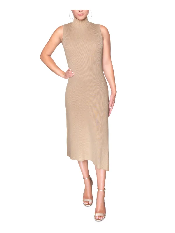 Deal of the Day RACHEL RACHEL ROY Womens Zippered Sleeveless Mock Neck Midi Sheath Dress Deal of the Day RACHEL RACHEL ROY Womens Zippered Sleeveless Mock Neck Midi Sheath Dress