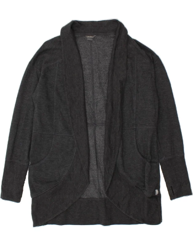 Exclusive Savings EDDIE BAUER Womens Longline Open Cardigan Sweater UK 14 Medium Grey Cotton Exclusive Savings EDDIE BAUER Womens Longline Open Cardigan Sweater UK 14 Medium Grey Cotton