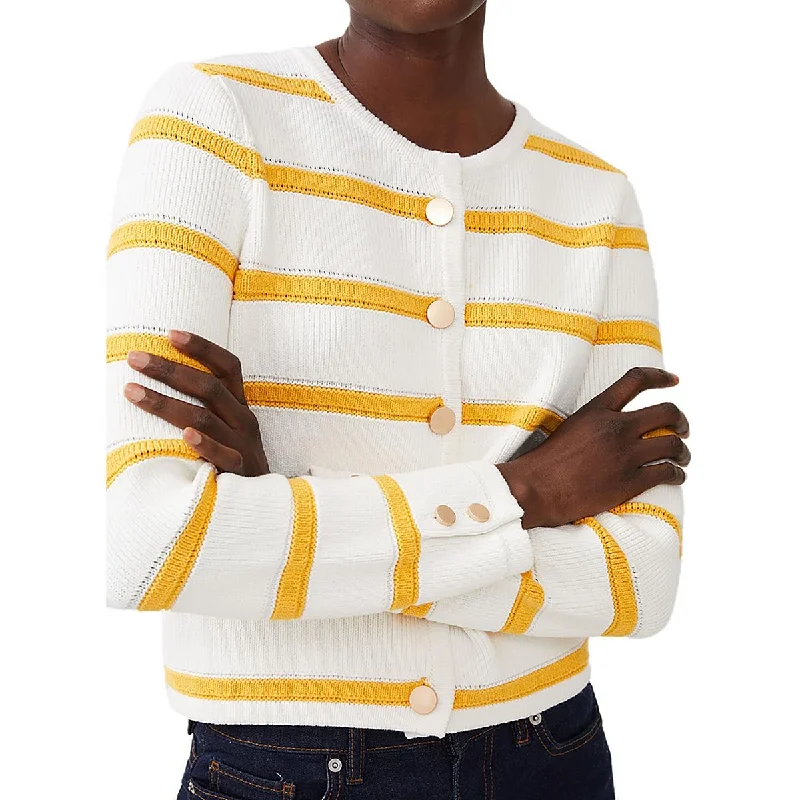 Season Finale Sale Womens Knitted Long Sleeve Collarless Blazer