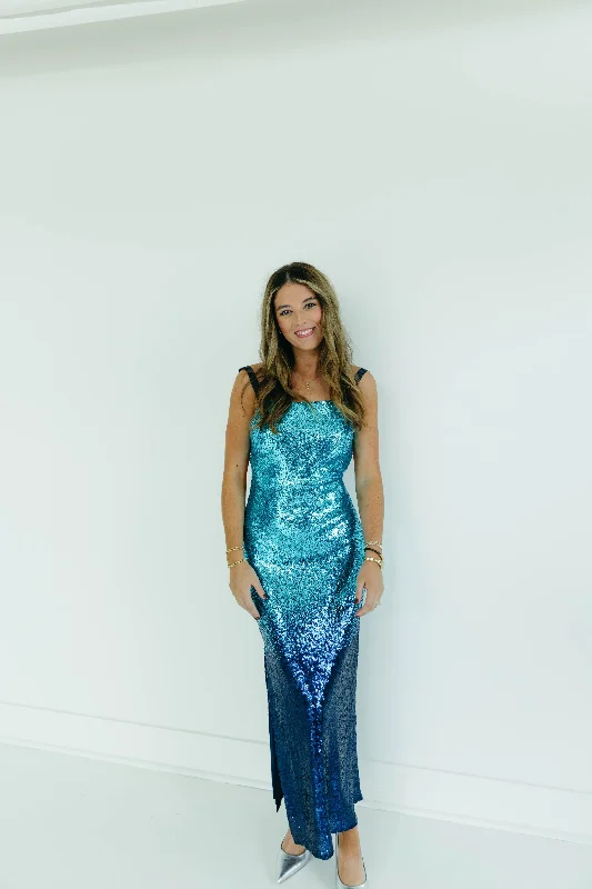 Final Markdown Gemma Maxi Dress - Blue/Multi
