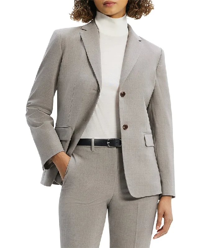 Best Bargains Theory Slim Wool-Blend Blazer