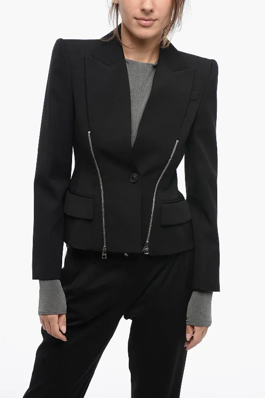 Today’s Deal Alexander Mcqueen Wool Slim Fit Blazer With Zip Details 38 Italian Size Today’s Deal Alexander Mcqueen Wool Slim Fit Blazer With Zip Details 38 Italian Size