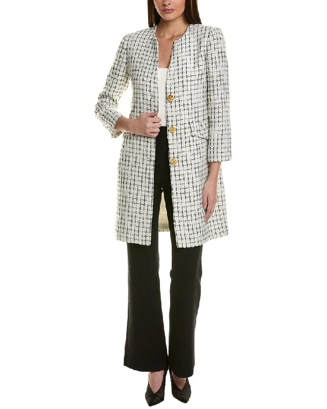 Can't Miss ST. JOHN JACKET-PLAIDTWEEDW/POCKETFLAPS